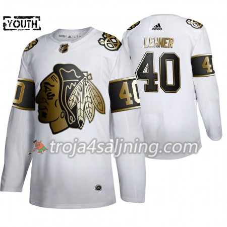 Chicago Blackhawks tröja Robin Lehner 40 2019-2020 Adidas Golden Edition Vit Authentic - NHL Tröjor Barn Chicago Blackhawks tröja Robin Lehner 40 2019-2020 Adidas Golden Edition Vit Authentic - NHL Tröjor Barn